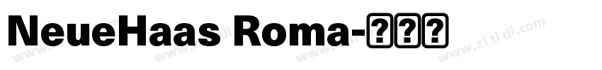 NeueHaas Roma字体转换